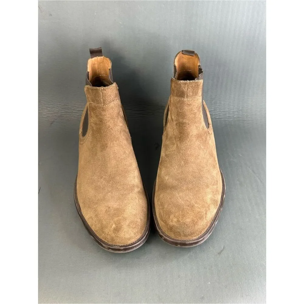 Johnston & Murphy brown suede Chelsea boots shoes men’s size 11.5